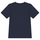 Boys Navy Blue Logo T-Shirt, 4, hi-res