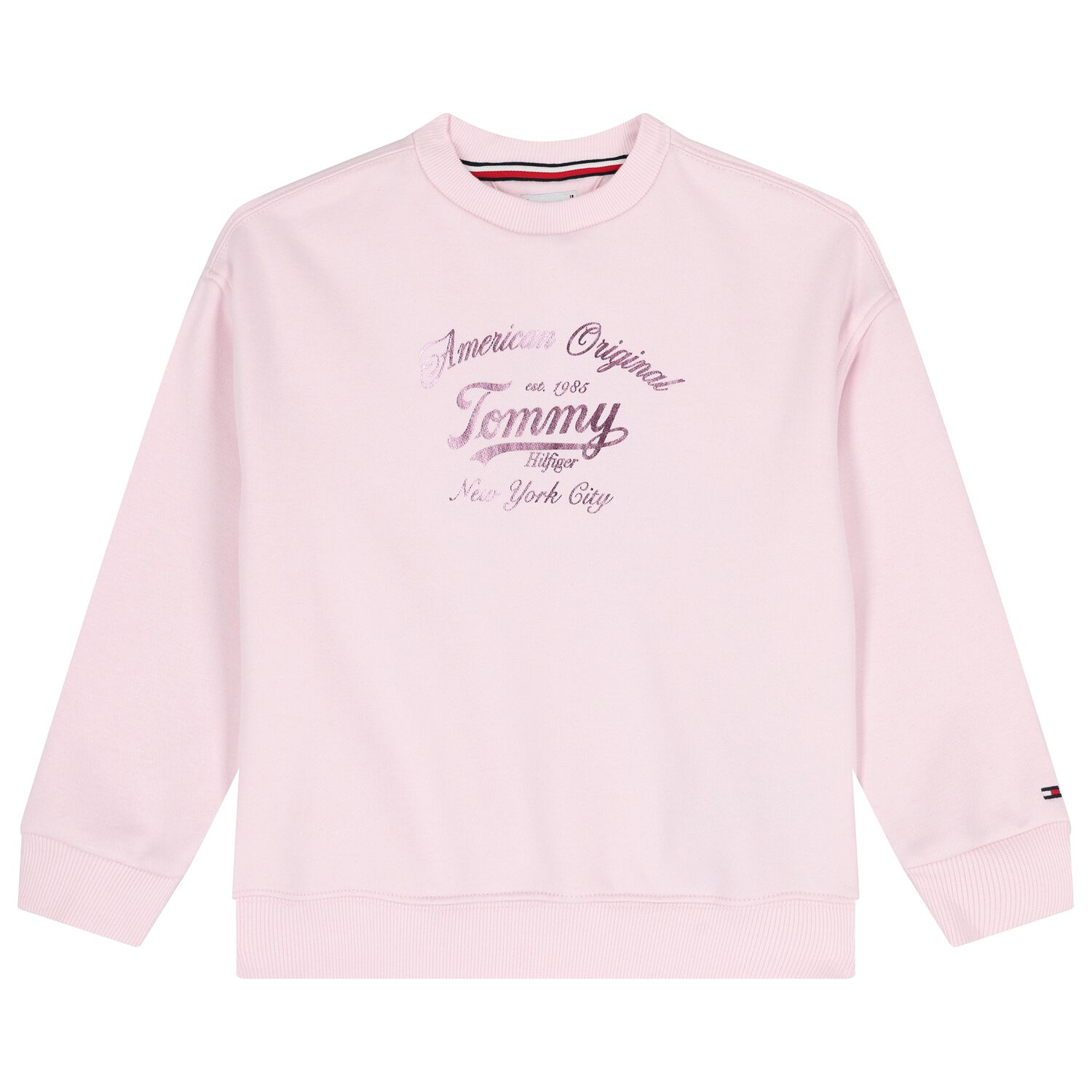 Girls Pink Logo Sweatshirts, 1, hi-res image number null