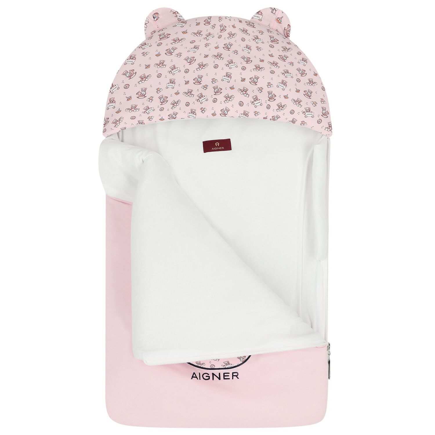 مدس بنات بشعار تيدى بير باللون الابيض والوردى , 3, hi-res