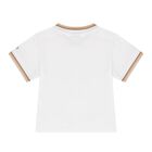 طقم أولاد دونغري باللون الأبيض والبيج للأطفال , 2, hi-res