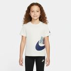 Girls White Logo T-Shirt, 3, hi-res