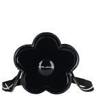 Girls Black Daisy Logo Handbag ( 19cm ), 1, hi-res