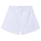 Girls White Shorts, 3, hi-res