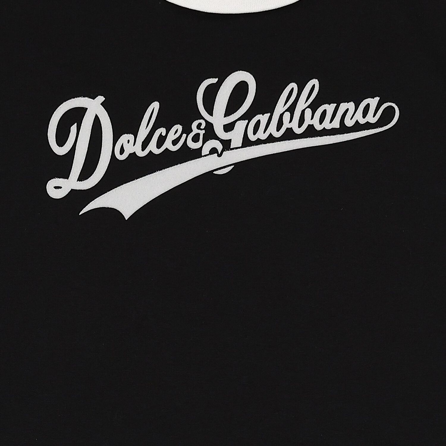 تيشيرت بالشعار باللون الأسود للبنات , 1, hi-res