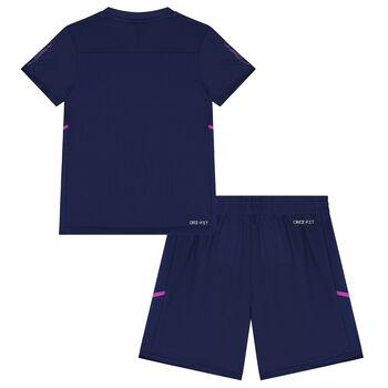 Boys Blue Mbappé Logo Shorts Set