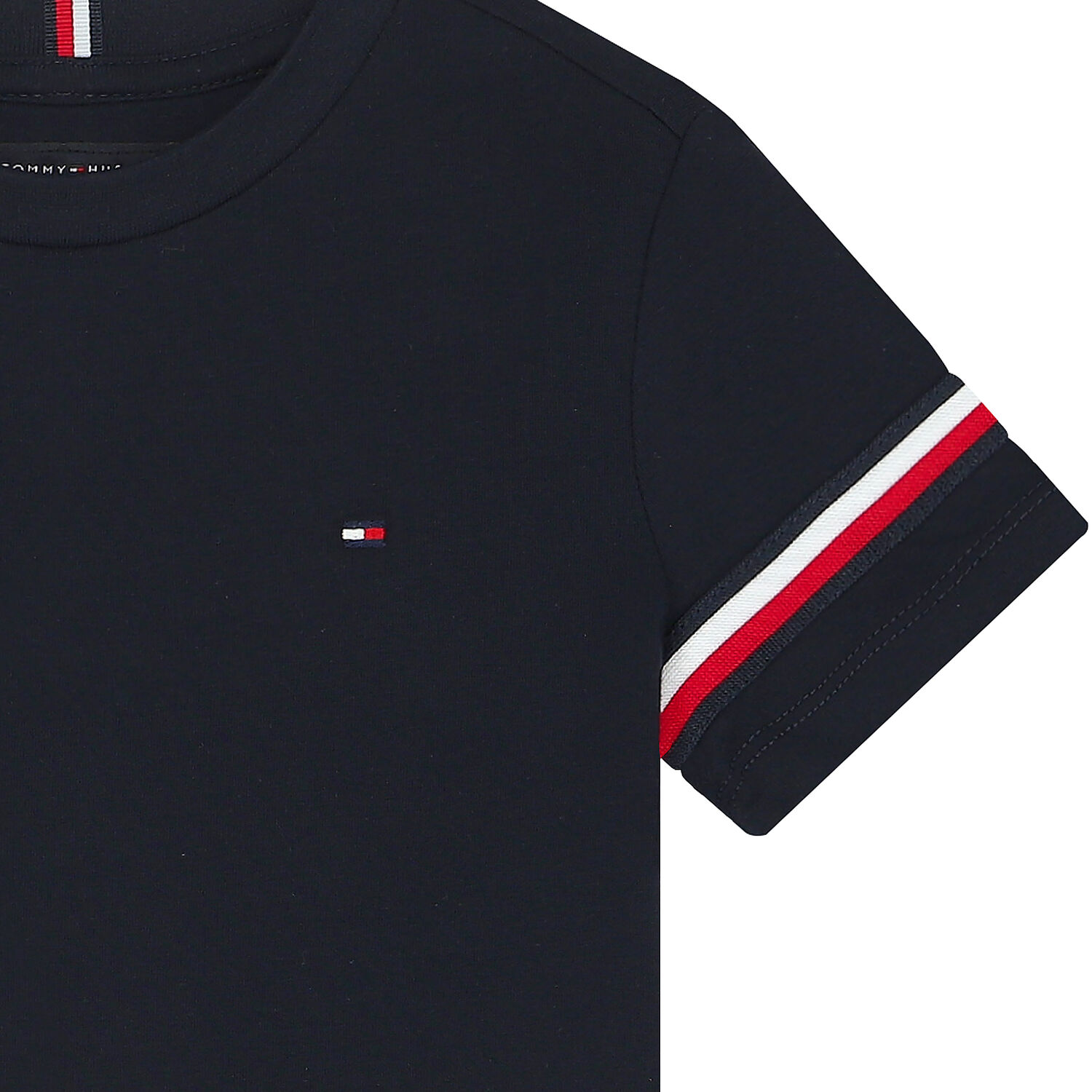 تيشيرت بالشعار باللون الكحلى للاولاد, 1, hi-res