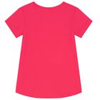 Girls Pink Logo T-Shirt, 2, hi-res