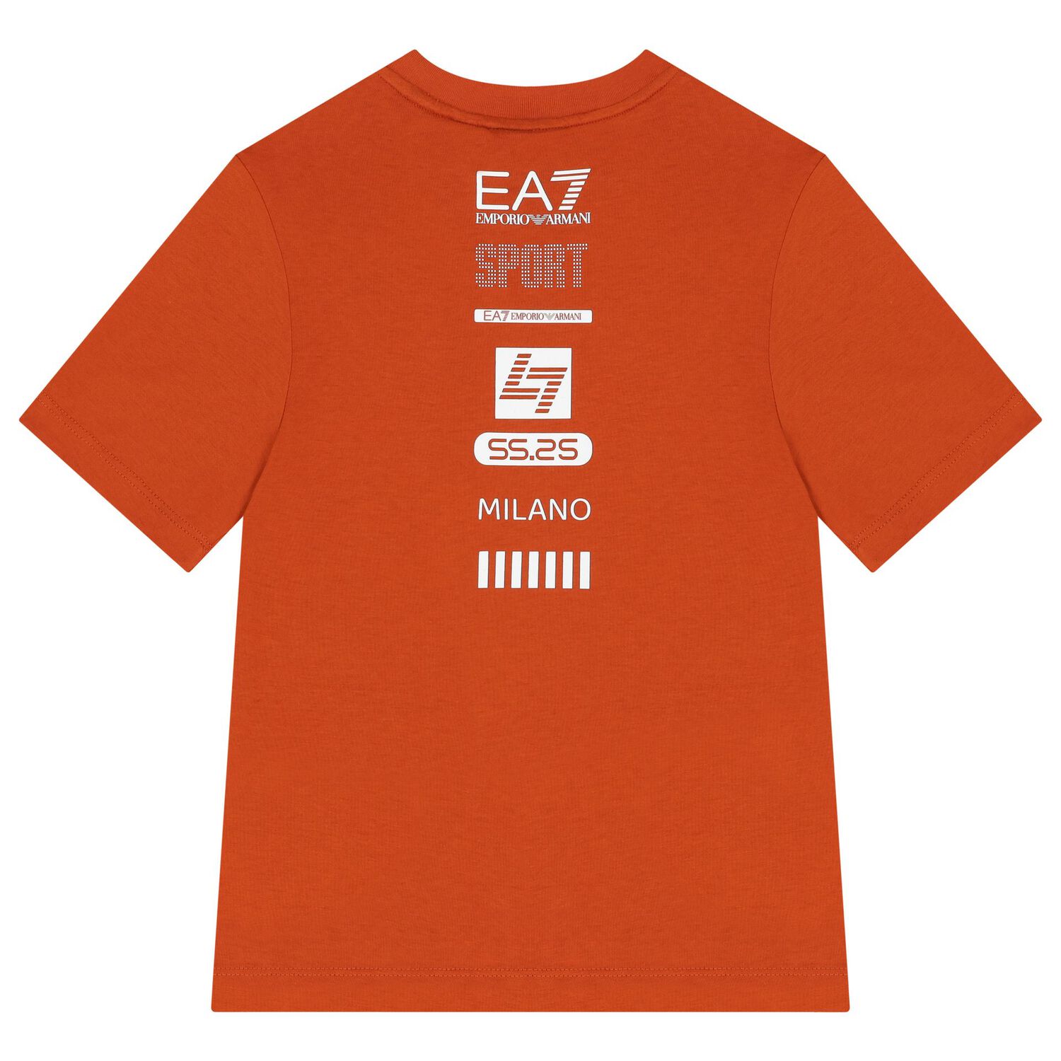  طقم شورت أولاد  بالشعار باللون الأسود والبرتقالي, 2, hi-res