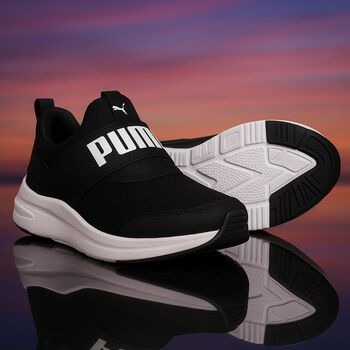Black Softride Wired 2 Sliptech Trainers