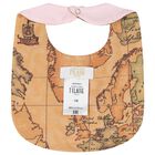 Baby Girls Beige & Pink Geo Map Babygrow Gift Set, 2, hi-res