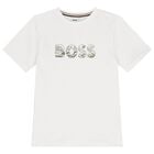 Boys White Logo T-Shirt, 2, hi-res