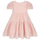 Girks Pink Ruffled Tiered Dress, 1, hi-res