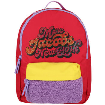 Girls Pink Logo Backpack