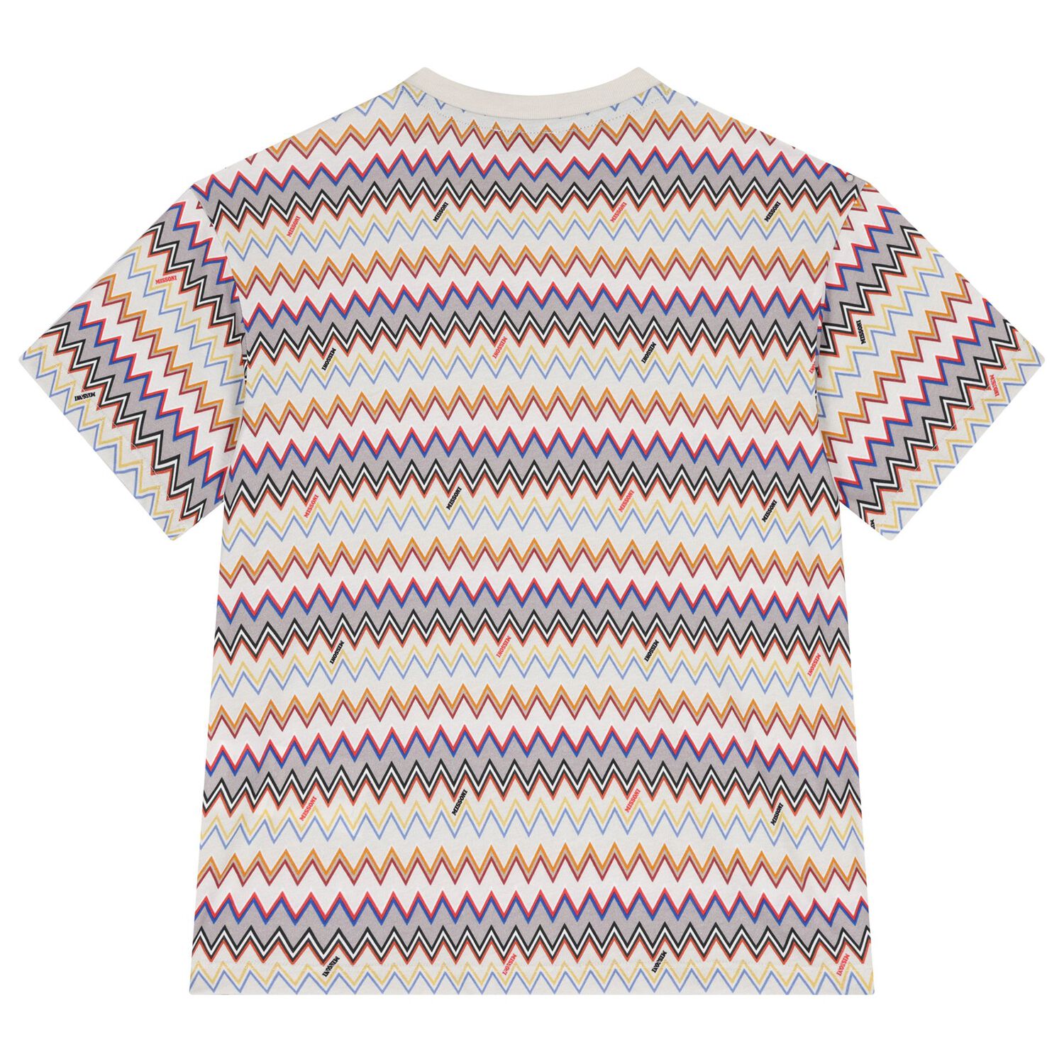 Boys Beige Zigzag T-Shirt, 1, hi-res