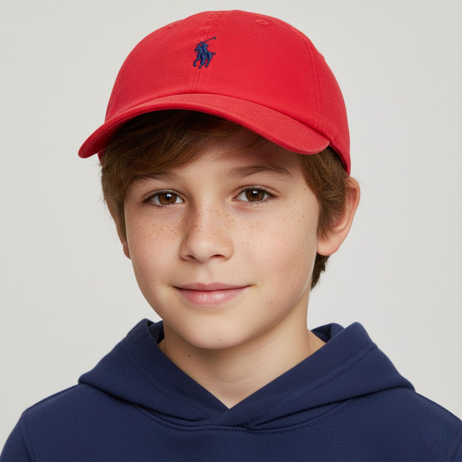 Boys Red Logo Cap, 1, hi-res