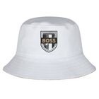 قبعة أولاد بوجهين بالشعار باللون البيج, 1, hi-res