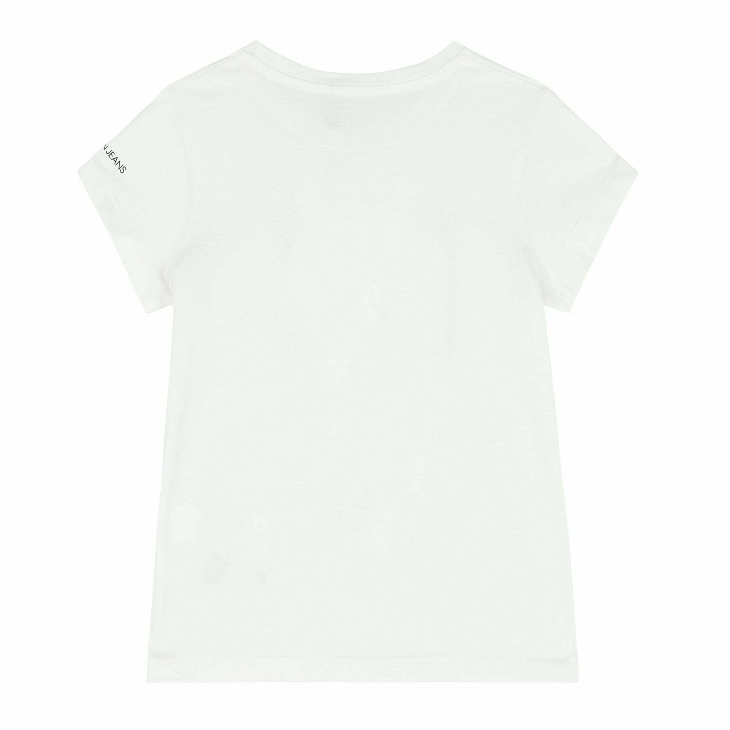Girls White Logo T-Shirt, 1, hi-res