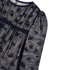 فستان تول أزرق داكن مزهر للبنات, 1, hi-res