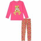 طقم ليغنز بالشعار بناتي باللون الزهري, 1, hi-res