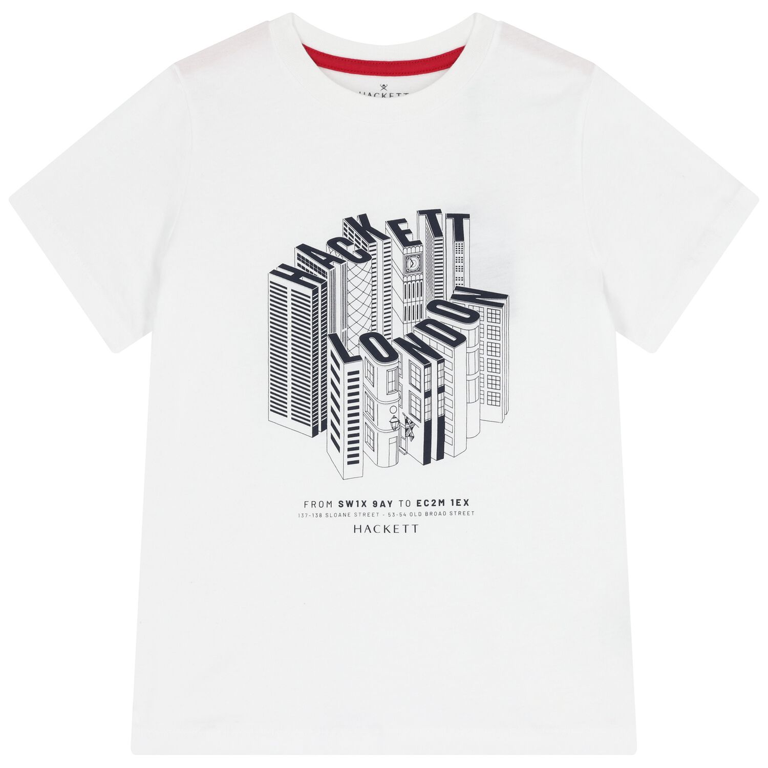 Boys White Logo T-Shirt, 1, hi-res