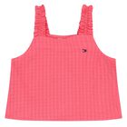 Girls Pink Sleeveless Logo Top, 1, hi-res