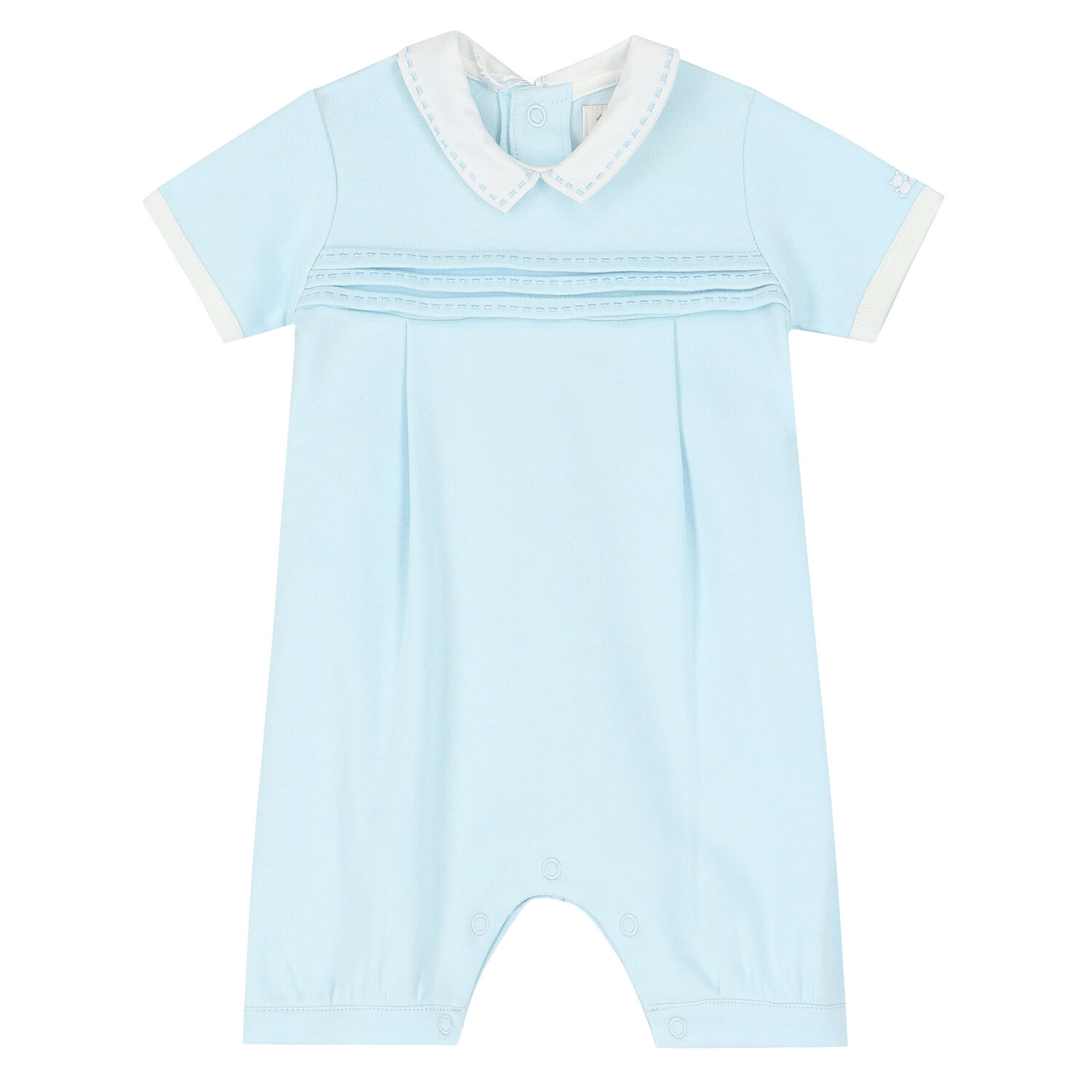 Baby Boys Blue Romper, 1, hi-res image number null