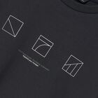 تيشيرت أولاد قطن بالشعار باللون الرمادي, 1, hi-res