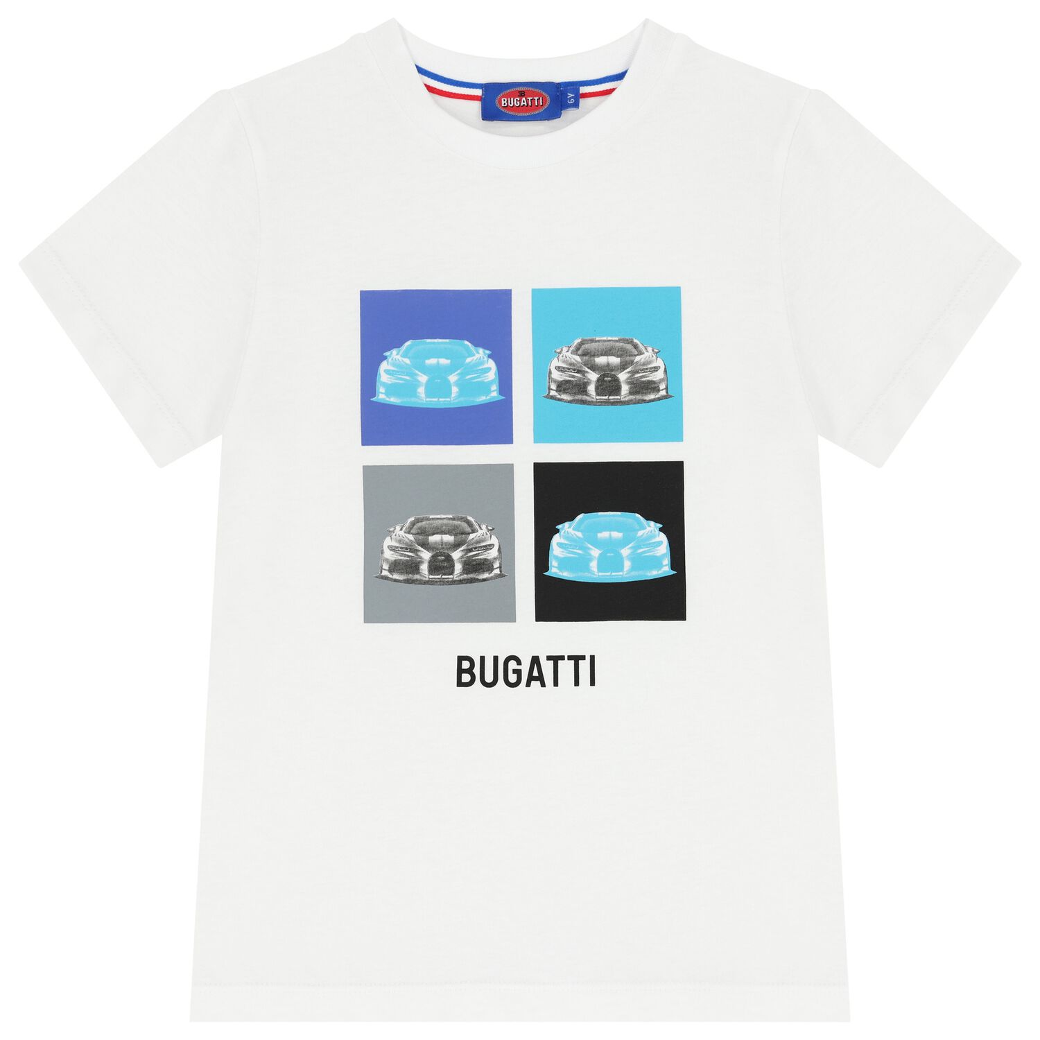 تيشيرت أولاد بالشعار باللون الأبيض, 1, hi-res image number null