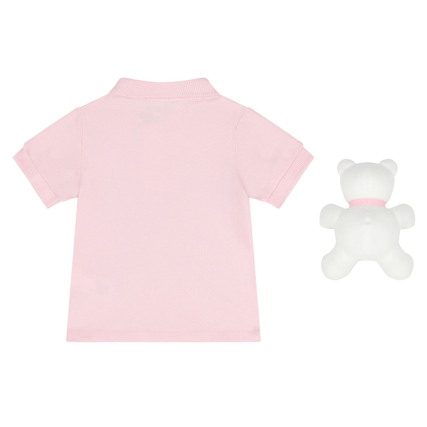 Baby Girls Pink Logo Polo Shirt Gift Set, 1, hi-res
