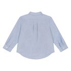 قميص اولاد بولو بطبعة الدب باللون الأزرق للأطفال, 1, hi-res