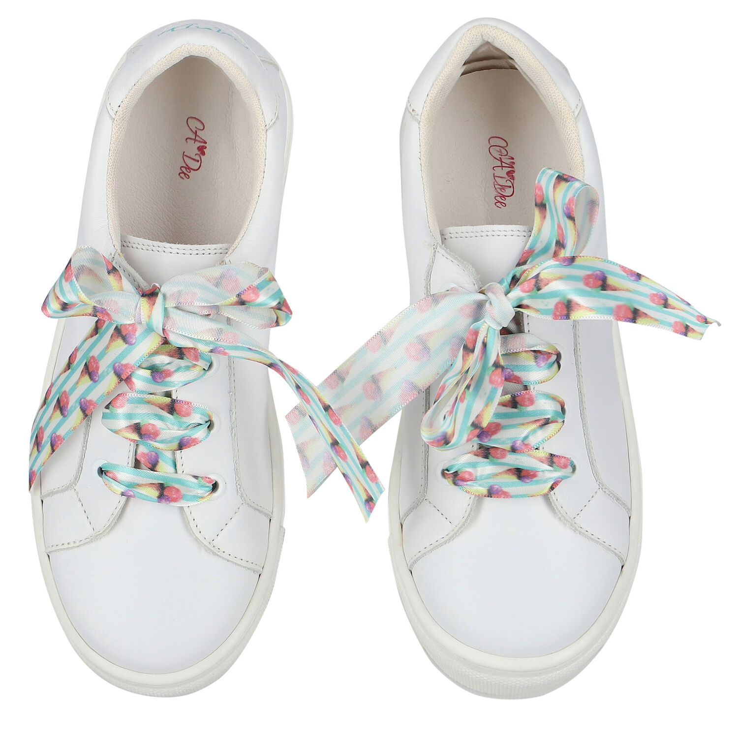 Girls White Leather Trainers, 1, hi-res image number null