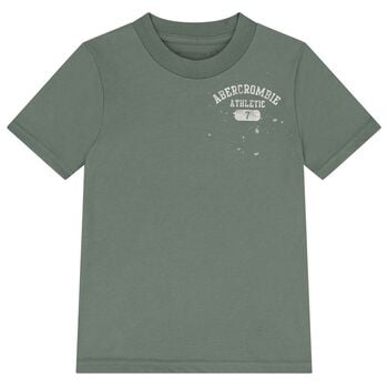 Boys Green Logo T-Shirt