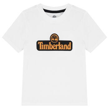 Boys White Logo T-Shirt