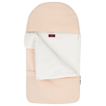 مدس بالشعار للبنات بشكل تيدى بير باللون الوردى والبيج 