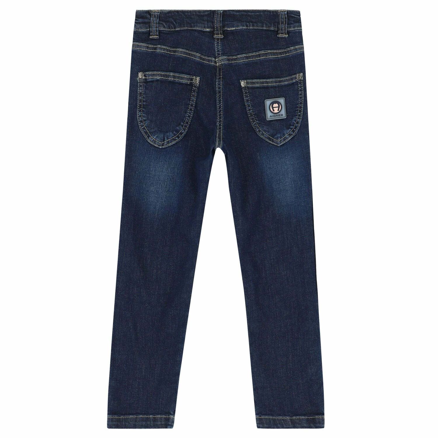 Boys Navy Logo Jeans, 1, hi-res image number null