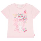 Girls Pink Horse Sequin T-Shirt, 1, hi-res