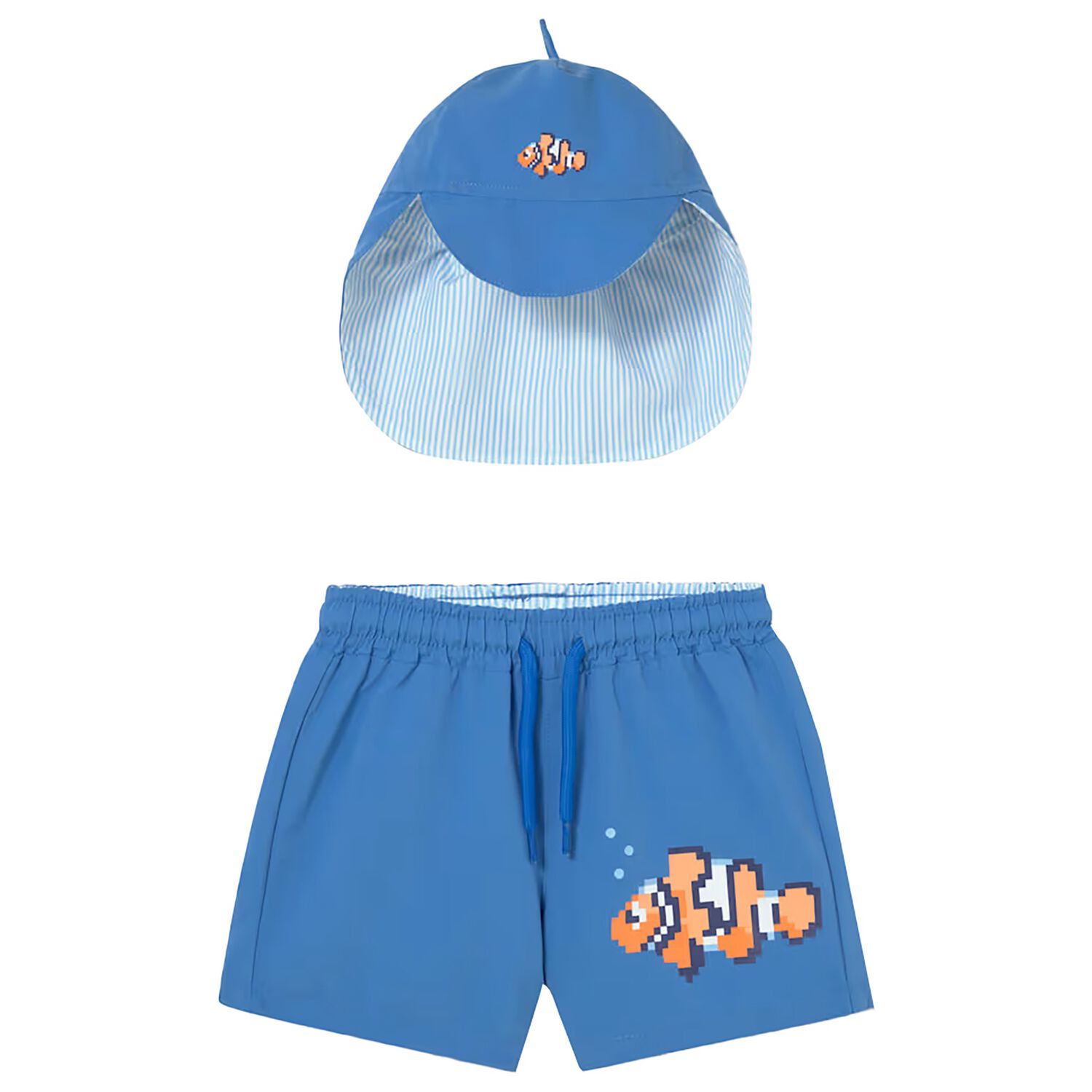 طقم شورت سباحة باللون الأزرق للأولاد , 2, hi-res