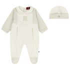 Ivory Logo Babygrow Gift Set , 1, hi-res
