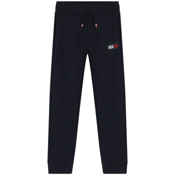 Boys Navy Blue Logo Joggers