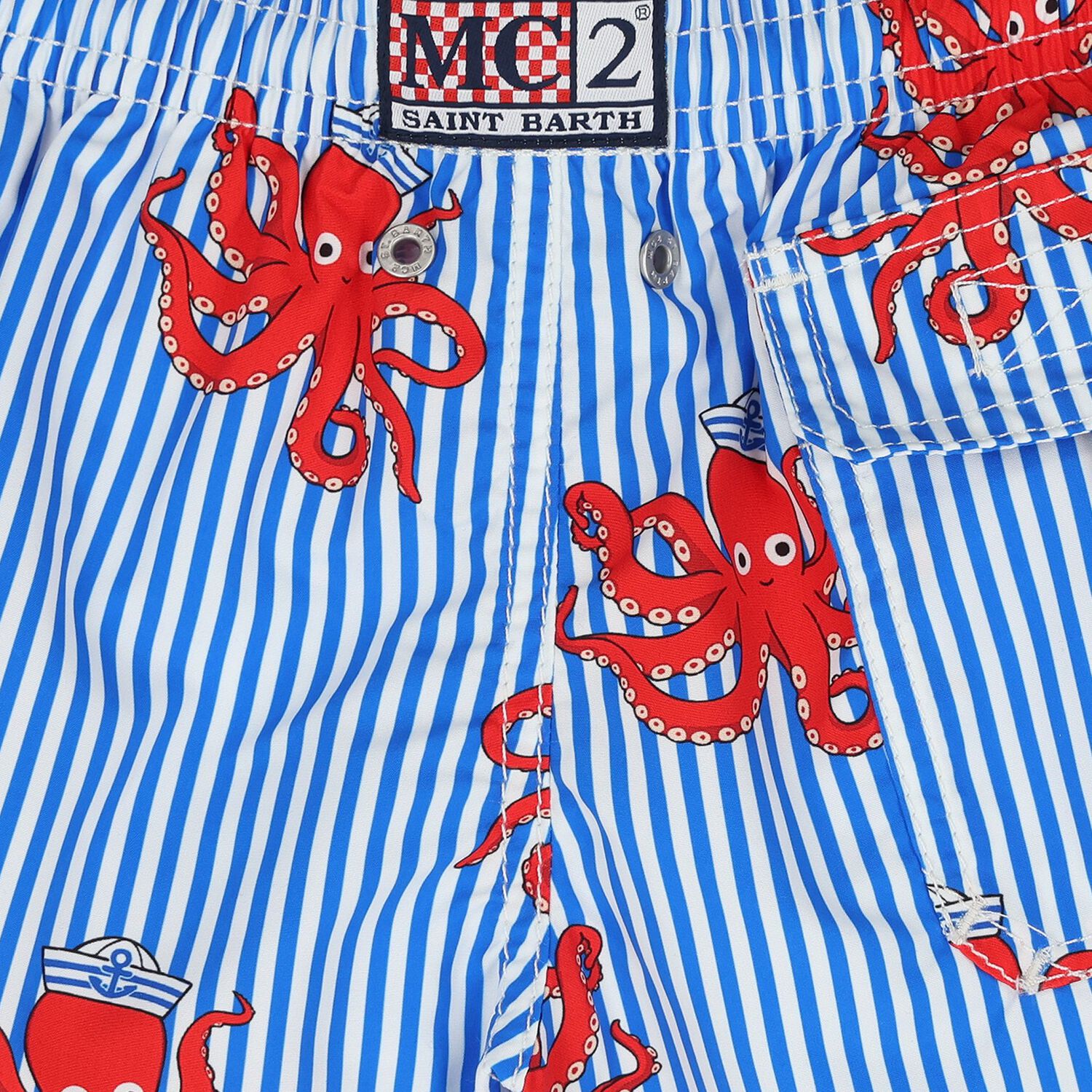 شورت سباحة للأولاد بتصميم أخطبوط باللونين الأزرق والأبيض , 1, hi-res