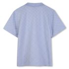 تيشيرت بولو بالشعار باللون الأزرق للأولاد, 1, hi-res