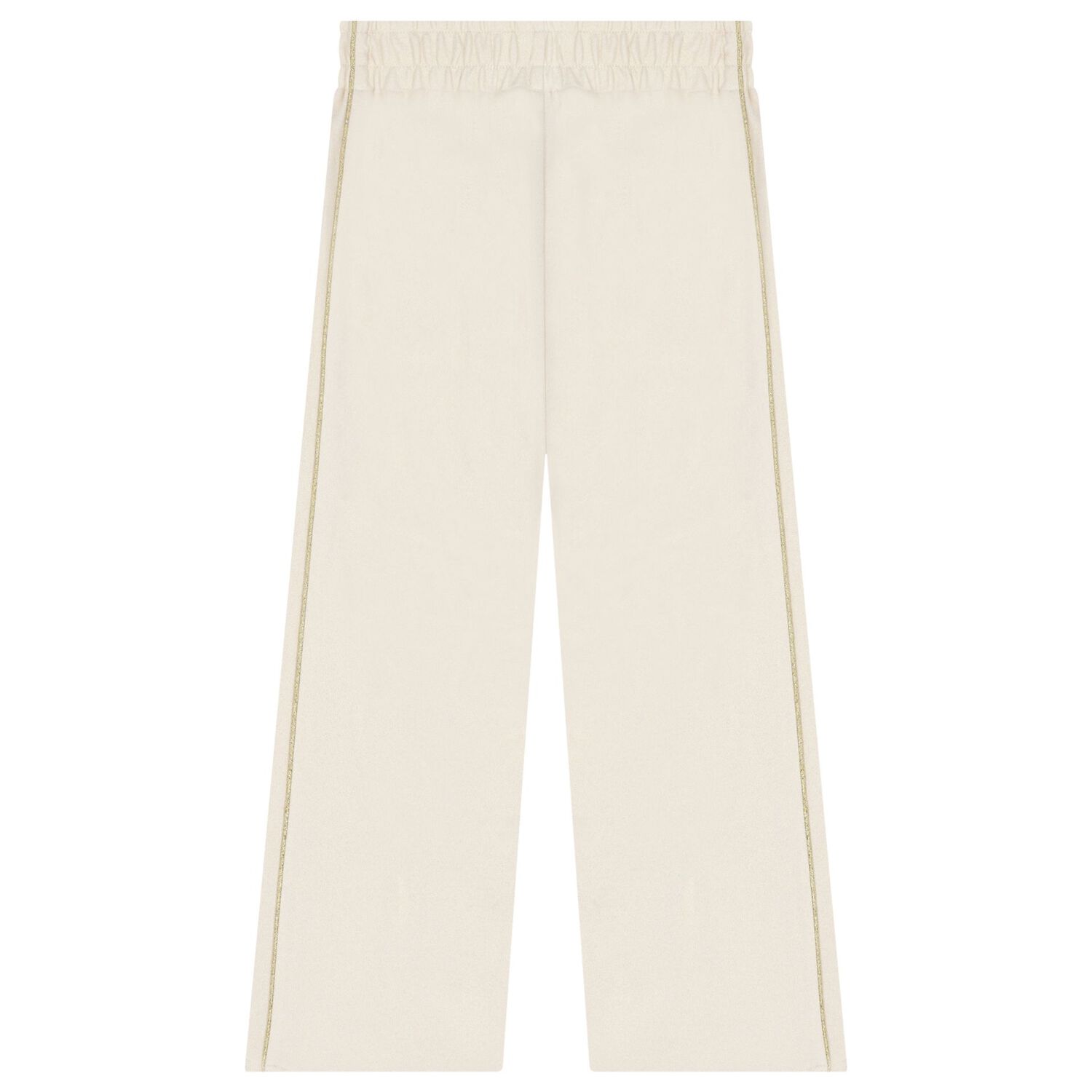 Girls Gold Logo Trousers, 1, hi-res