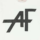 تيشيرت بالشعار باللون الابيض للاولاد, 1, hi-res