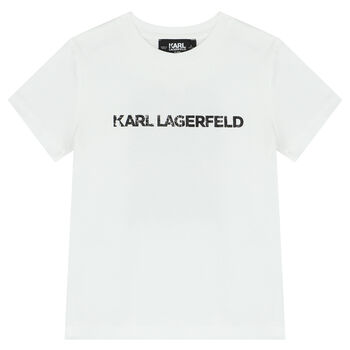 Boys White Logo T-Shirt