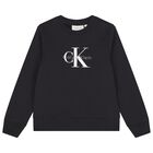 Black Logo Sweatshirt , 1, hi-res