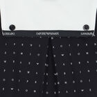 Baby Boys Navy Blue & White Logo Babygrow Set, 1, hi-res