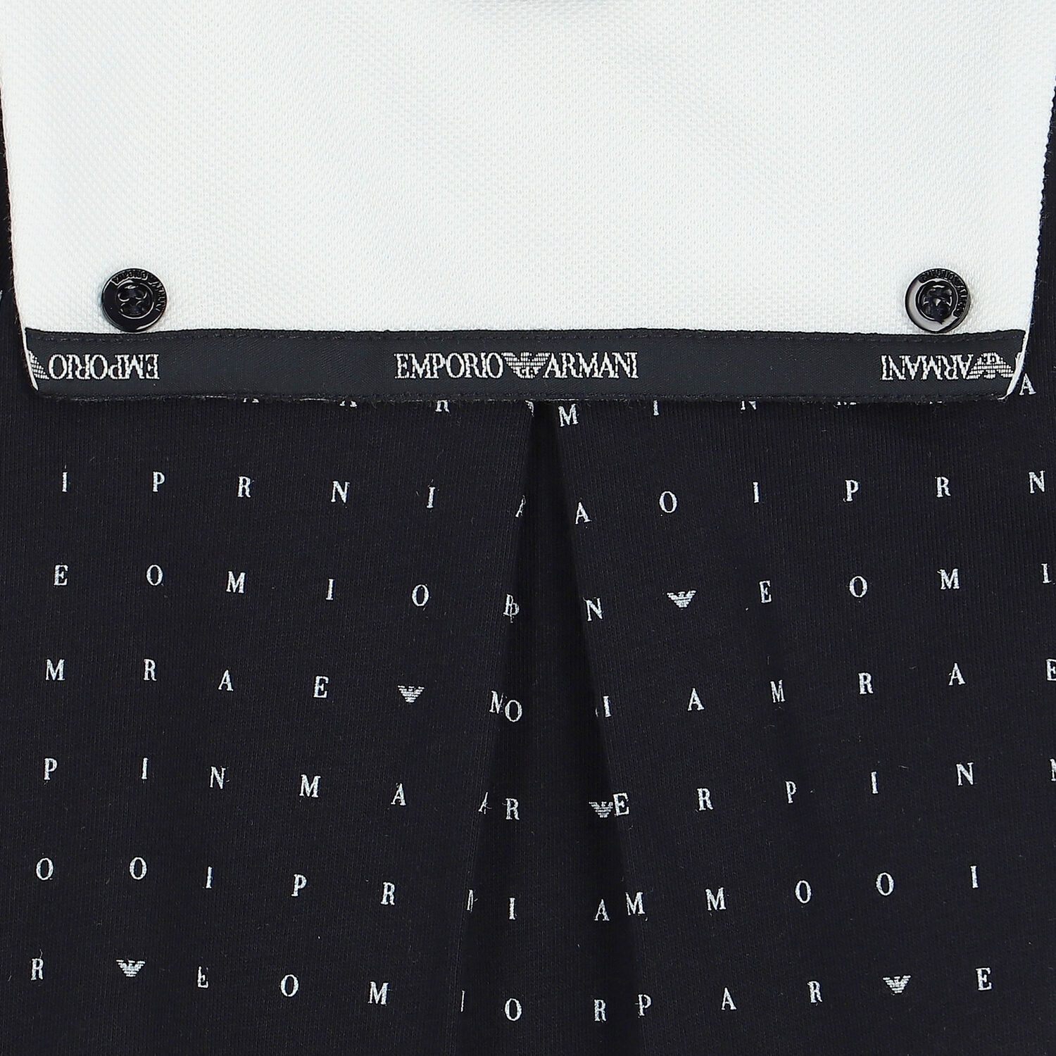 Baby Boys Navy Blue & White Logo Babygrow Set, 1, hi-res