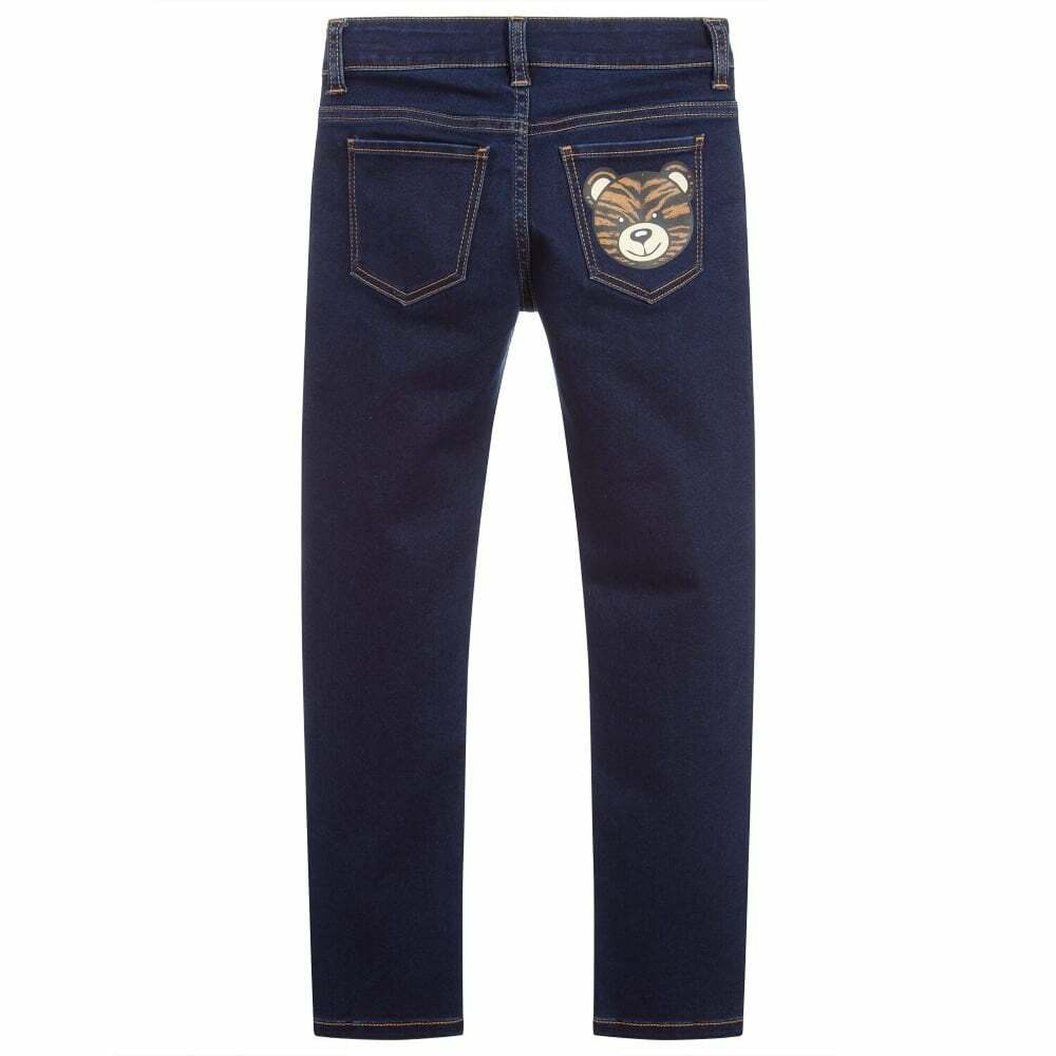 Girls Blue Logo Jeans, 1, hi-res image number null