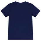 Boys Navy Blue Logo T-Shirt, 2, hi-res
