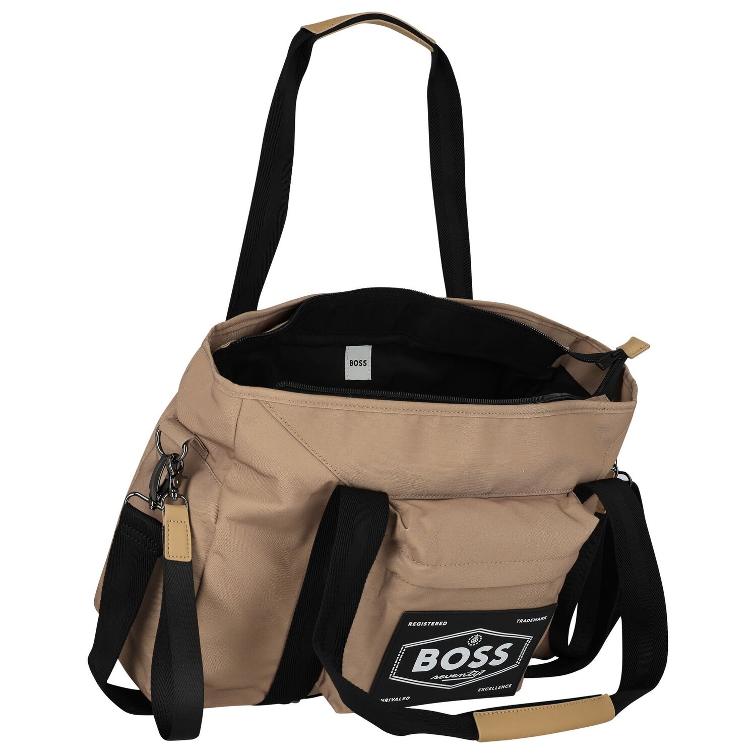 شنطة مواليد  بالشعار باللون البيج للأطفال, 2, hi-res image number null